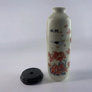 Vase Birds on a branch porcelain on a stand (26x9x9) PRICE: