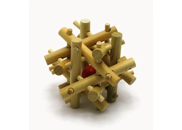 Фото 1 - Wooden puzzle (7x7x7cm)