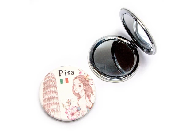 Фото 12 - Romantic-Art round cosmetic mirror (d-6.5 cm)