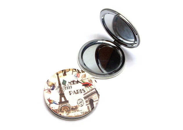 Фото 10 - Romantic-Art round cosmetic mirror (d-6.5 cm)