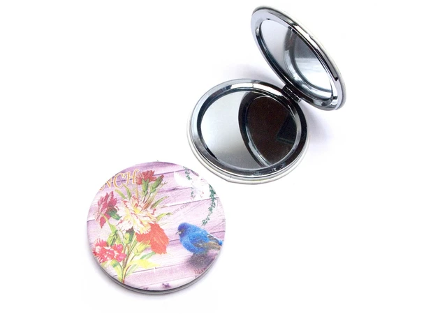 Фото 8 - Romantic-Art round cosmetic mirror (d-6.5 cm)