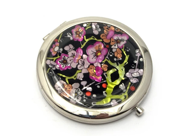 Фото 1 - Cosmetic mirror Mother-of-pearl (d-7 cm) (in a box + cover)B
