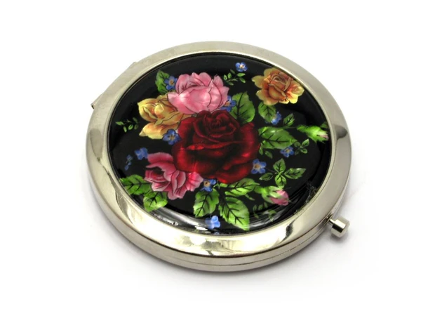 Фото 1 - Cosmetic mirror Mother-of-pearl (d-7 cm) (in a box + cover)C