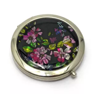 Cosmetic mirror Mother-of-pearl (d-7 cm) (in a box + cover)H