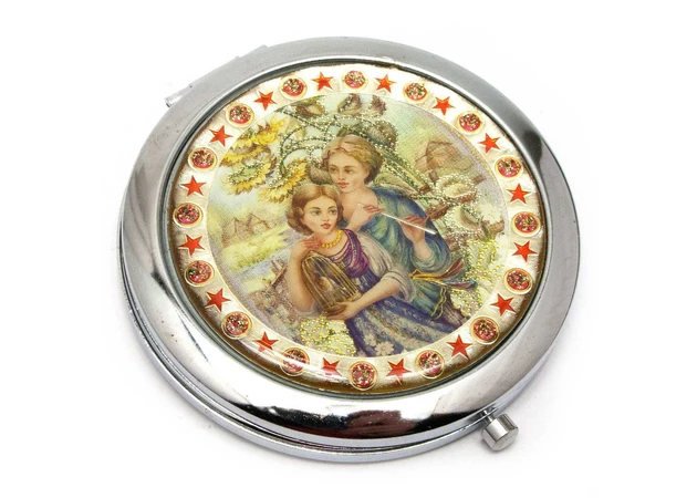 Фото 4 - Cosmetic mirror Slavic beauty (d-7 cm)