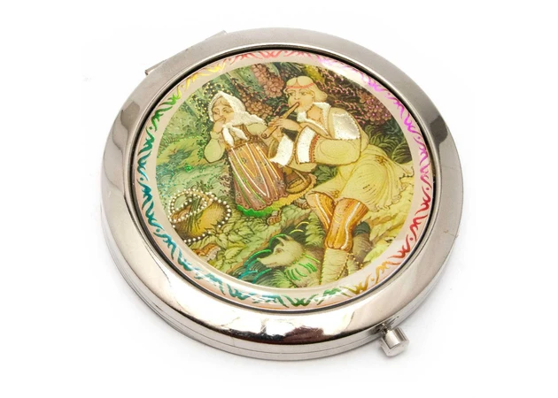 Фото 1 - Cosmetic mirror Slavic beauty (d-7 cm)