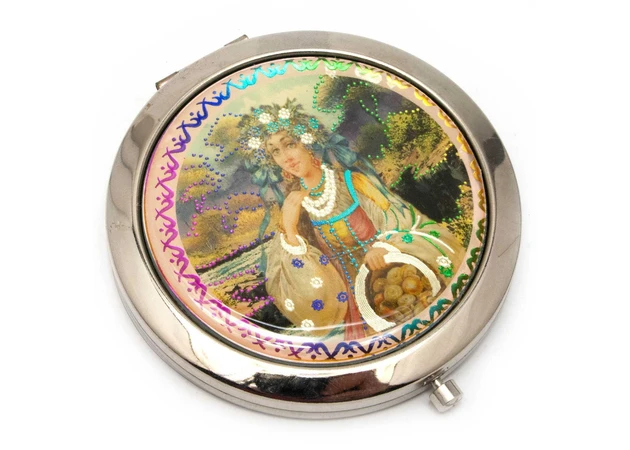 Фото 2 - Cosmetic mirror Slavic beauty (d-7 cm)