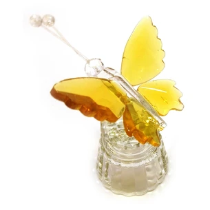 Crystal butterfly on a stand (8x5x4.5 cm)