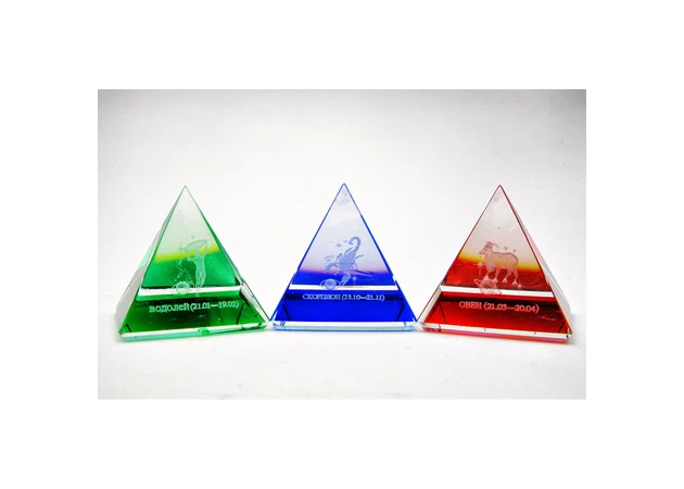 Фото 1 - Crystal pyramids Horoscope (no. 12 pcs.) (5 cm)
