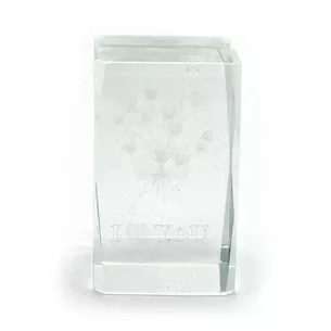 Паралелограм кришталевий з голограмою (5х8CM)