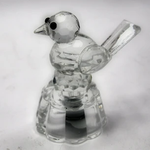 Crystal bird with illumination (5x5.5x4 cm)