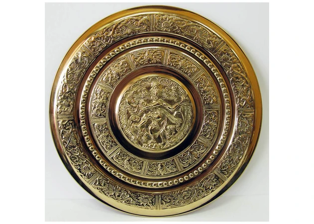 Фото 1 - Bronze wall plate Dancing Shiva (d-31 cm)