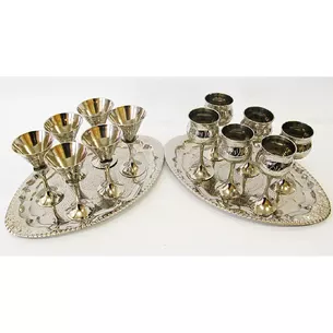 Chrome bronze glasses (no. 6 pcs./50 ml.)