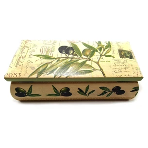 Olive box (9x16x7.5 cm) solid wood