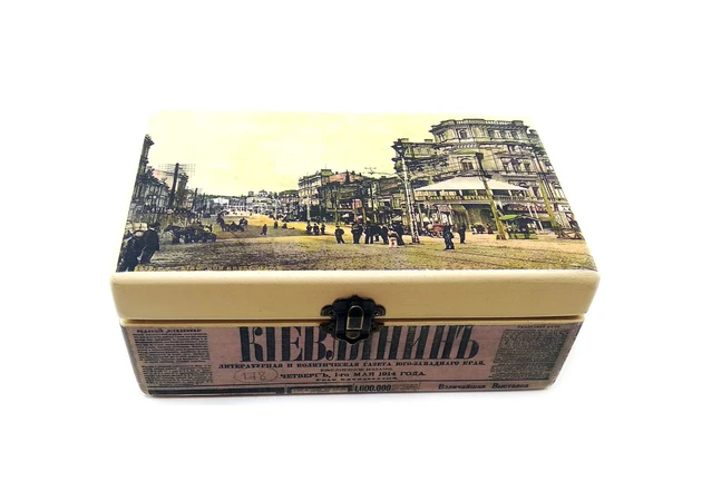 Фото 1 - Old Khreschatyk box (20.5x12.5x8 cm) made of solid wood