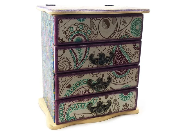 Фото 1 - Chest of drawers Taj Mahal (22x15x26) with opening top cover of alder, linden