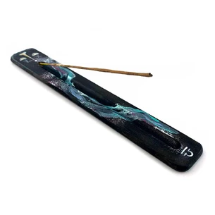 Zodiac-Libra aroma stand (260x40x7 mm), hand-painted, solid wood.