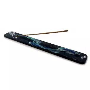 Zodiac-Scorpion aroma stand (260x40x7 mm), hand-painted, solid wood.