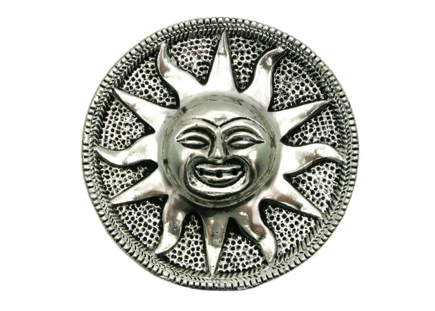 Фото 1 - Підставка під пахощі Сонце метал (d 9 см) (Непал)
