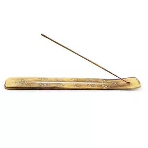 Stand for scented skis Yin Yang mango wood (26x3, 5x0, 5 cm)