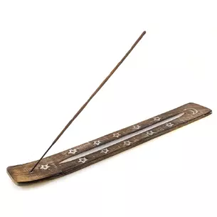 Stand for scented skis Moon and stars mango wood (26x3, 5x0, 5 cm)