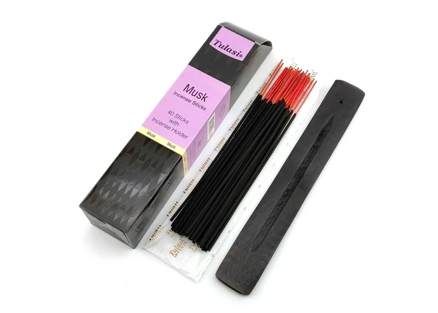 Фото 1 - Musk 40 Stiks with Incense Holder (Tulasi)