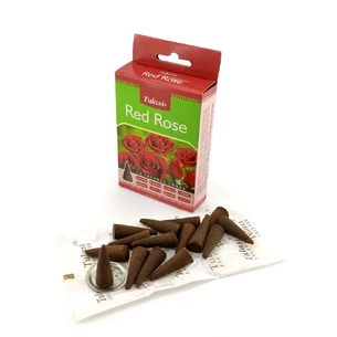 Red Rose Incense Cones (Червона Троянда)(Tulasi) Конуси