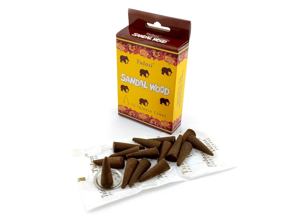 Фото 1 - Sandalwood Incense Cones (Сандал)(Tulasi) Конуси