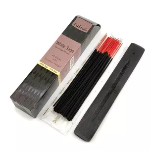 White Sage 40 Stiks with Incense Holder (Tulasi)