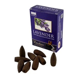 Lavender BackFlow Cones (Lavender) (Darshan) cones with reverse flow