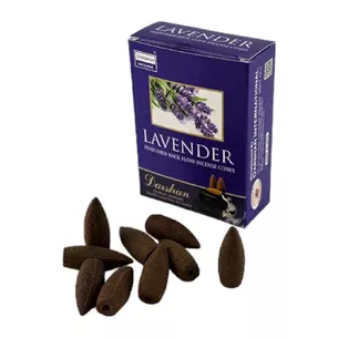 Lavender BackFlow Cones (Lavender) (Darshan) cones with reverse flow