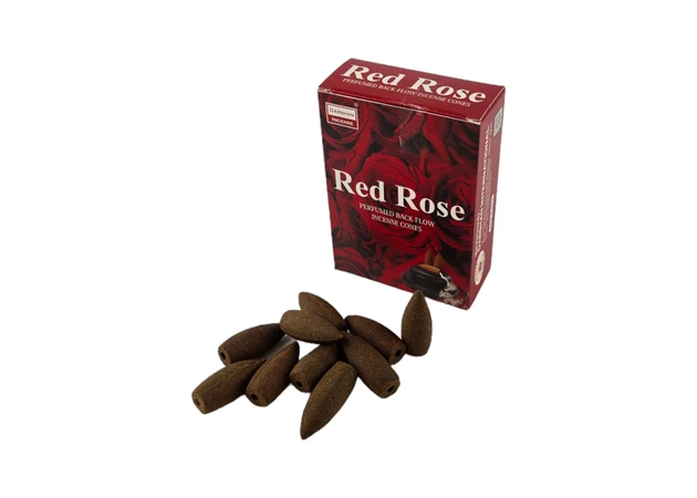 Фото 1 - Red Rose BackFlow Cones (Червона Троянда) (Darshan) конуси зі зворотним потоком