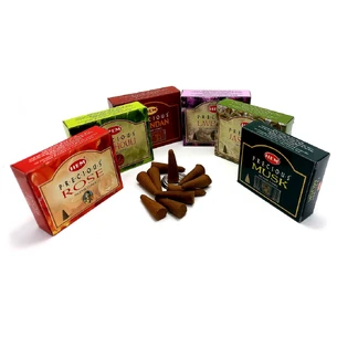 Precious Assorted Perfumed Incense (Аркуш в ассортименте, набор 12 шт)(Hem) конусы