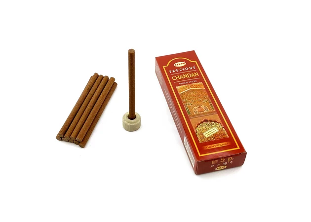 Фото 1 - Precious Chandan Dhoop (Драгоценный Сандал) безосновное благоухание 25 г.