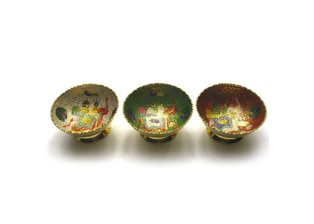 Фото 1 - Bronze colored fruit bowl (11.5x11.5x6 cm)