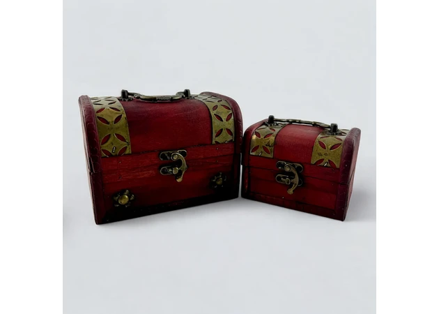 Фото 1 - Wooden boxes (set of 2) (15x11x12.3/11.7x8.5x8 cm)
