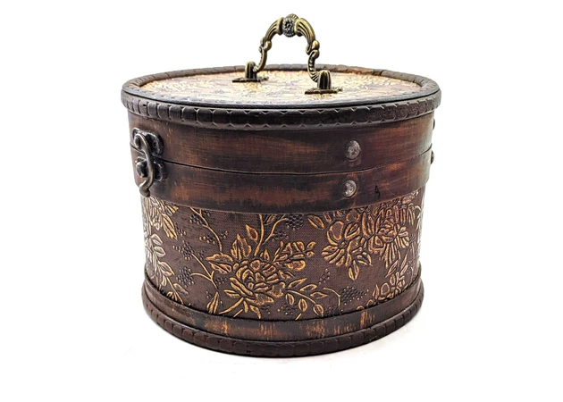 Фото 1 - Round boxes (no. 2 pcs) (d-18 cm h-13 cm: d-13 cm h-10 cm)