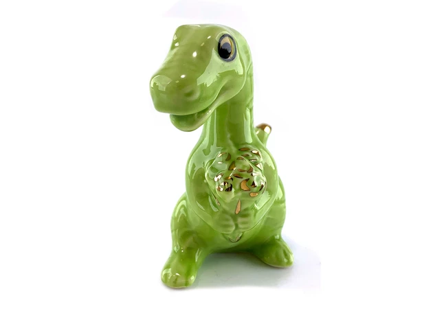 Фото 1 - Dragon with a green bouquet (8.8 x 4.5 x 8.3 cm)