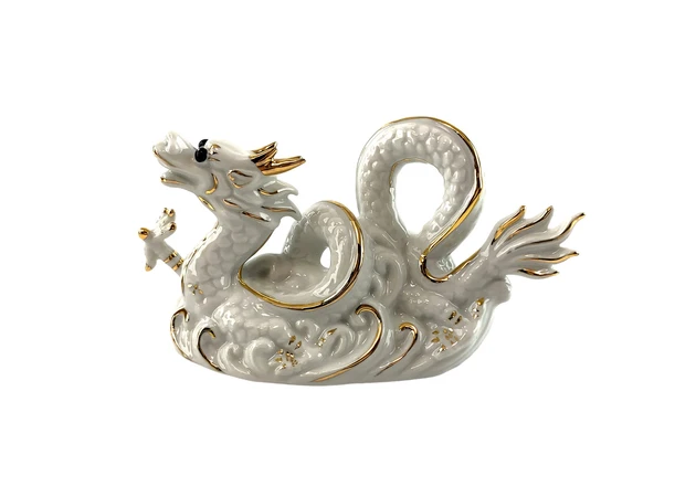 Фото 1 - Porcelain dragon (8.5x15.5x5.7 cm)