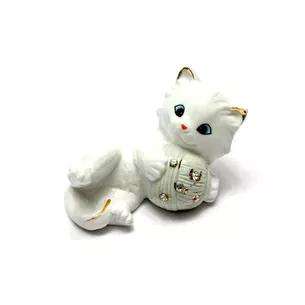 Кошеня з клубком порцеляна (9,5х6х5,5 см)