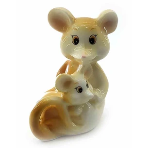 Мишка з мишеням порцелянові (8,5х6х4 см)