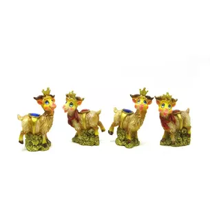 Козочка с короной (4 шт/уп) (9х5х3,5 см)