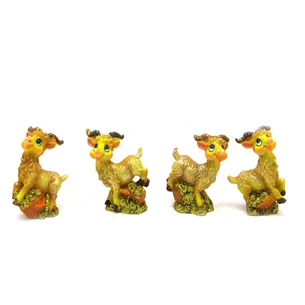 Goat with a basket (6.5x4x3 cm)