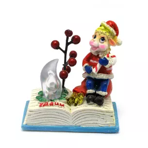 Козочка на книзі з підсвічуванням (8,5х8,5х4,5 см)
