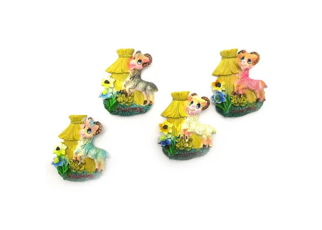 Фото 1 - Fridge magnet Goat with hut (16 pcs/pack) (7x6x1.5 cm)