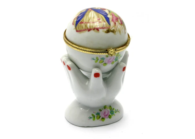 Фото 1 - Ceramic casket Hands (10x6x4.5 cm)