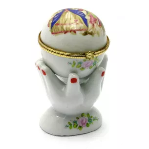Шкатулка керамическая Руки (10х6х4,5 см)