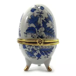 Egg box Blue Flowers (10x6x6 cm) K