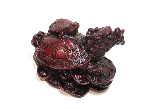 Фото 1 - Dragon turtle stone chip brown (9x7x6 cm)