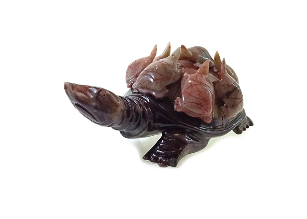 Фото 1 - Carved jade turtles (25x14x10 cm) (4.2 kg) B